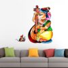 Lord Ganesha - Vinayaga - Veenai - Colourful Vinayaga Wall Sticker