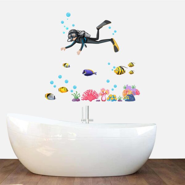 Under Sea Swimming - Fish - Swimming - Wall Sticker