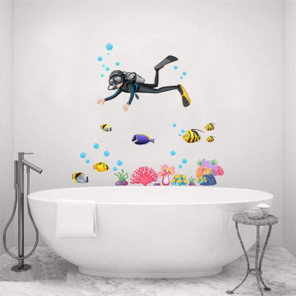 Under Sea Swimming - Fish - Swimming - Wall Sticker - Image 2