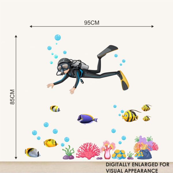 Under Sea Swimming - Fish - Swimming - Wall Sticker - Image 3