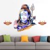 Lord Shiva - God - Lord Shiva With Lighting - Wall Sticker