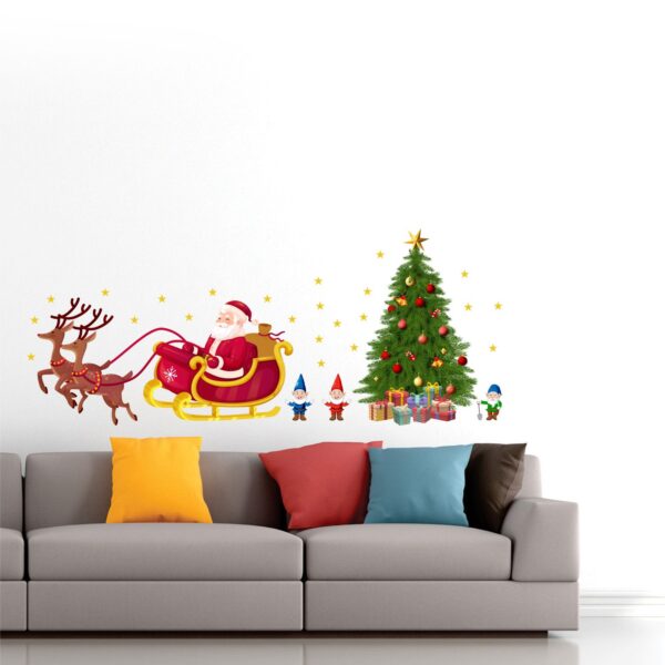 Christmas - Sanda - Gift - Marry Christmas - Wall Sticker