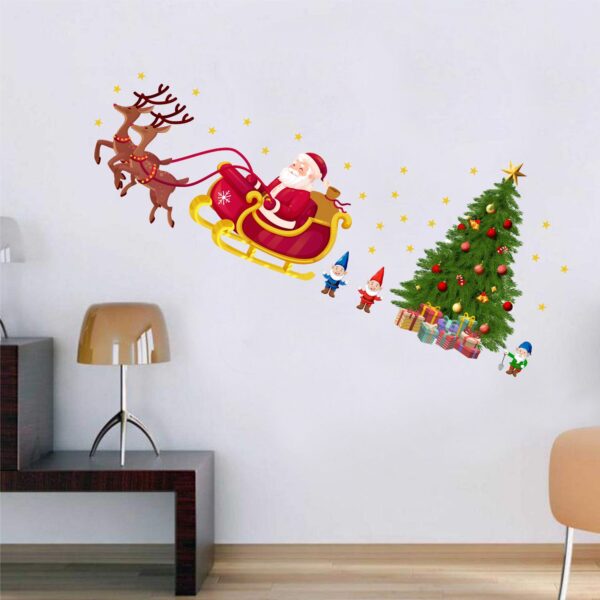 Christmas - Sanda - Gift - Marry Christmas - Wall Sticker - Image 2