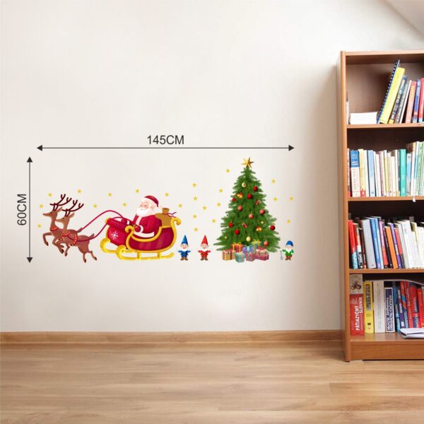 Christmas - Sanda - Gift - Marry Christmas - Wall Sticker - Image 3