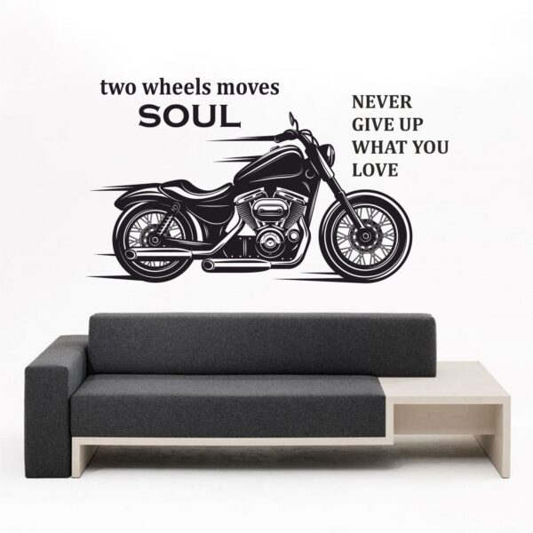 Two Wheeler - Bike - Motivational - Quotes - Wall Sticker - Image 2