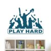 Cricket - Play Hand - Ball - Sports - Wall Sticker - Image 2