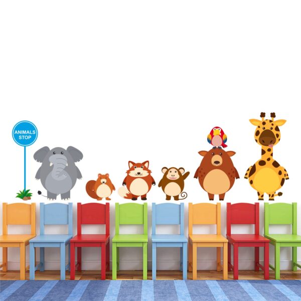 Animals - Stop - Creative - Animals Stop - Wall Sticker