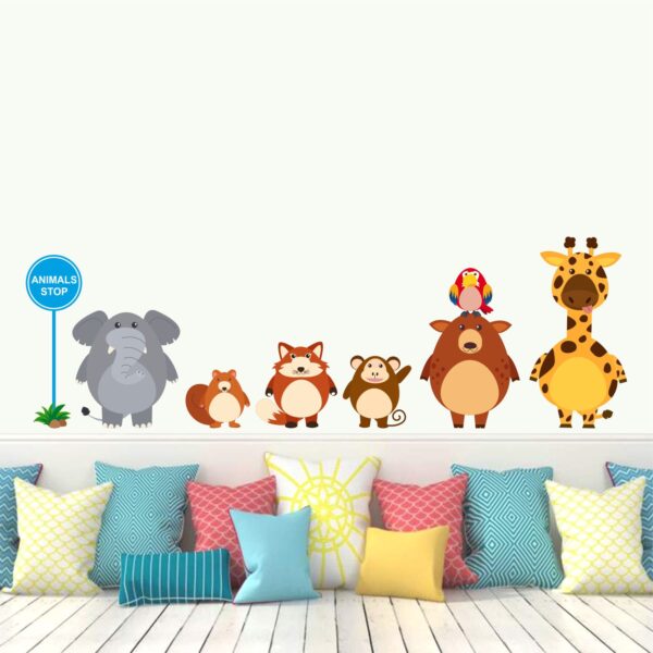 Animals - Stop - Creative - Animals Stop - Wall Sticker