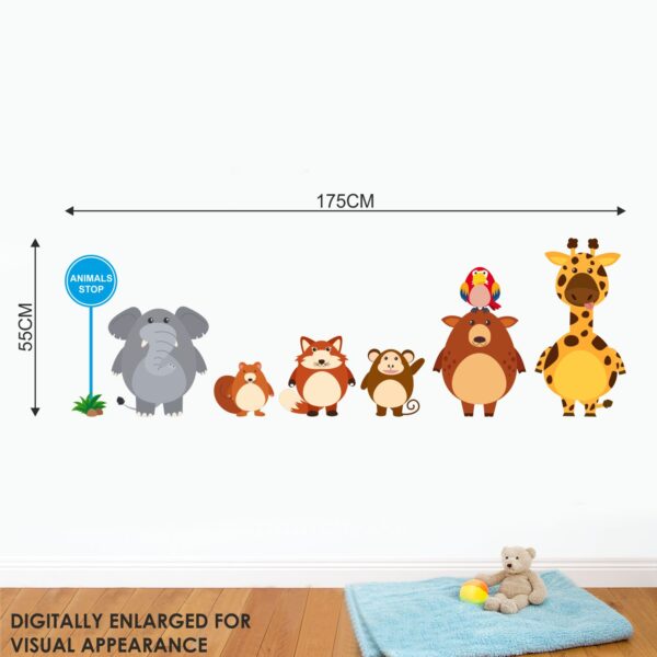 Animals - Stop - Creative - Animals Stop - Wall Sticker