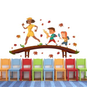 Kids Advanture - Kids - Kids Going Forest - Wall Sticker