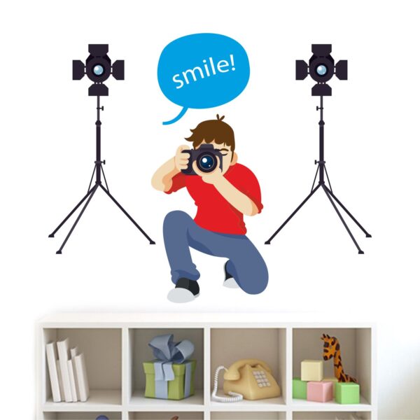 Photo Shot - Smile - Photography - Studio - Wall Sticker - Image 2