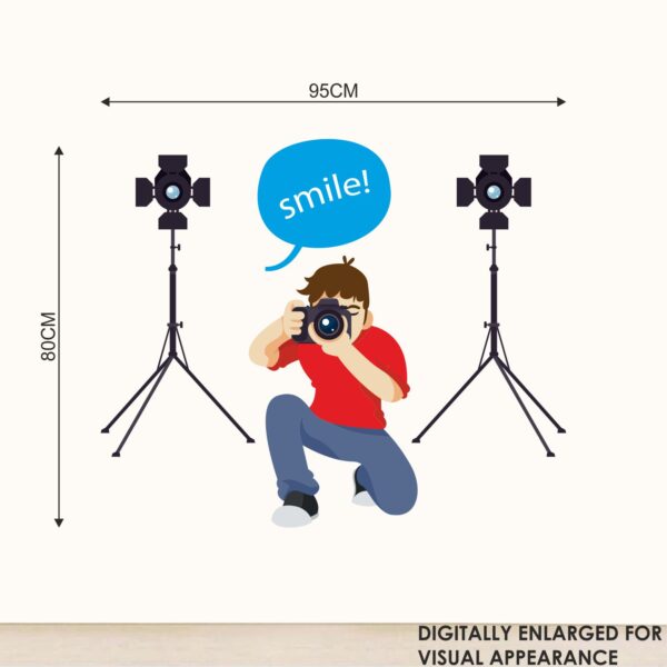 Photo Shot - Smile - Photography - Studio - Wall Sticker - Image 3