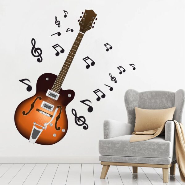 Guitar - Music - Songs - Play Music - Wall Sticker