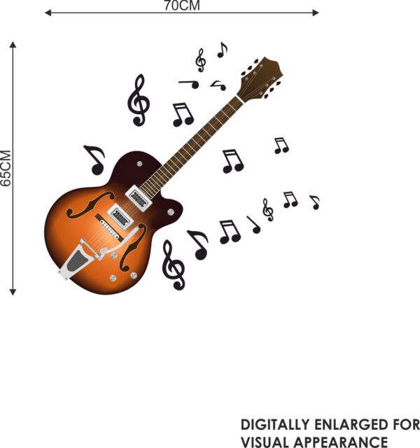 Guitar - Music - Songs - Play Music - Wall Sticker - Image 3