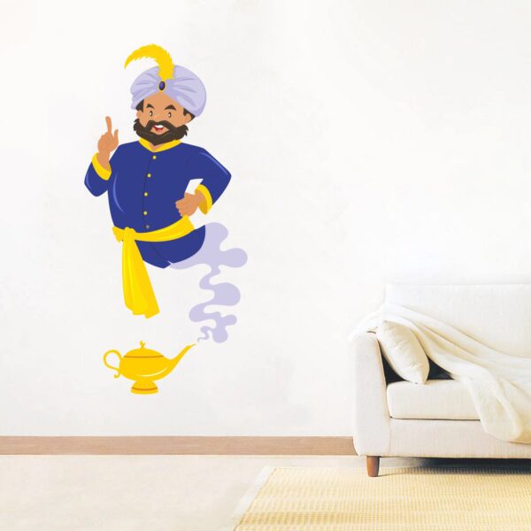 Aladin Genie Lamp Cartoon Wall Sticker