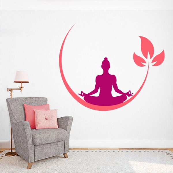 Yoga Meditation Buddha Wall Sticker
