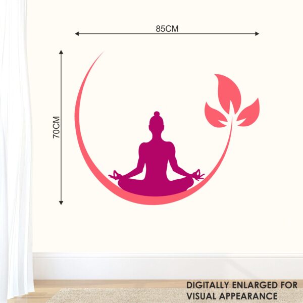 Yoga Meditation Buddha Wall Sticker - Image 3