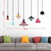 Lights - Bulbs Colourful Wall Sticker - Image 3