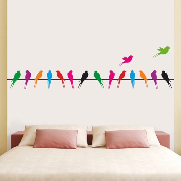 Birds - Colour Birds - Birds Flying - Wall Sticker