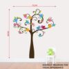 Colorful Tree - Birds - Flower - Creative - Wall Sticker - Image 3
