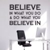Believe - Motivational - Inspiration  Quotes Wall Sticker - Image 2