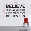Believe - Motivational - Inspiration  Quotes Wall Sticker - Image 3