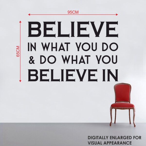 Believe - Motivational - Inspiration  Quotes Wall Sticker - Image 3