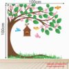 Beautiful Tree with Birds & Nest Wall Sticker - Image 3