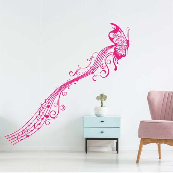 Musical Butterfly Baby - Kids - Learning Education  Nursery  Pre School Kinder Garden Wall Sticker