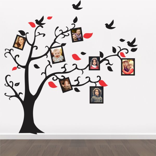 Tree- Photo Frames - Decorative - Creative - Colorful - Wall Sticker