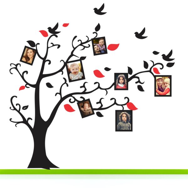 Tree- Photo Frames - Decorative - Creative - Colorful - Wall Sticker