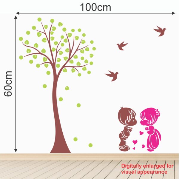 Brother & Sister Love - Baby - Nursery  Pre School Kinder Garden - Decorative  Wall Sticker