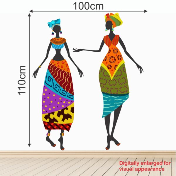 African Traditional Women - Decorative - Creative - Colorful - Wall Sticker