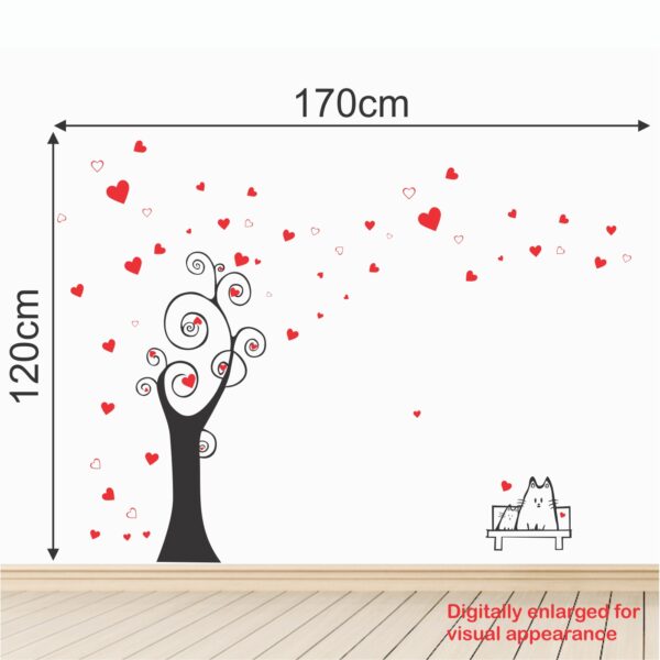 Cute Cats - Love Tree -Decorative - Creative - Colorful - Wall Sticker