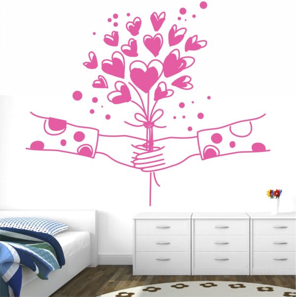 Valentine Couples Love - Decorative - Creative - Colorful - Wall Sticker