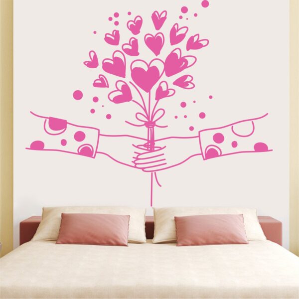 Valentine Couples Love - Decorative - Creative - Colorful - Wall Sticker