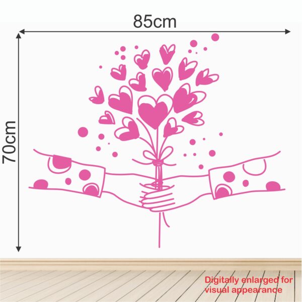 Valentine Couples Love - Decorative - Creative - Colorful - Wall Sticker