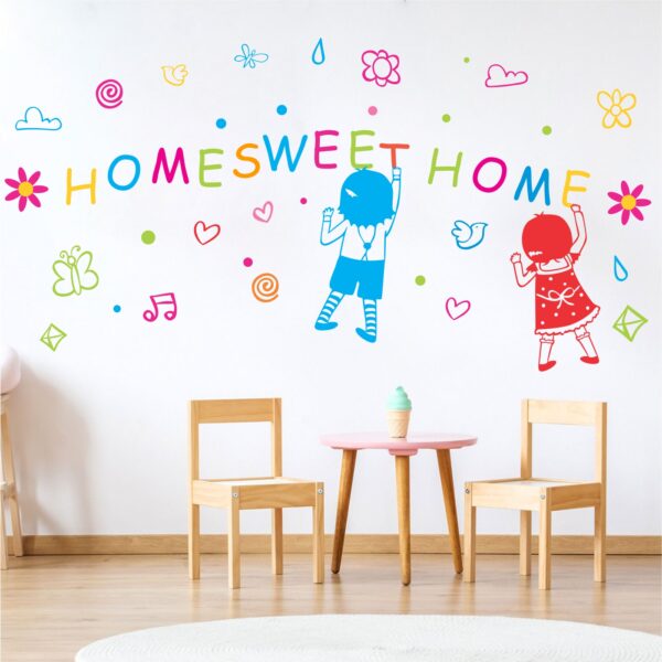 Kids Drawing - Home Sweet Home Wall Sticker