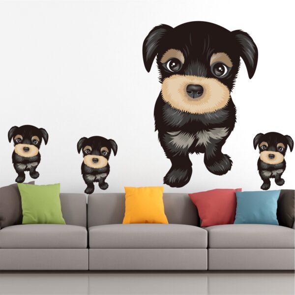 Cute Puppy Dog - Decorative - Creative - Colorful - Wall Sticker