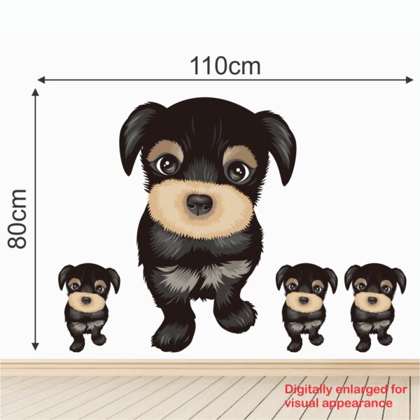 Cute Puppy Dog - Decorative - Creative - Colorful - Wall Sticker