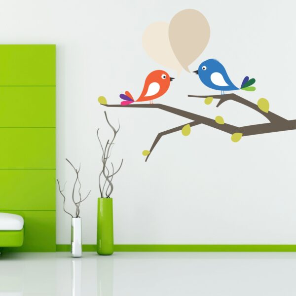 Beautiful Singing Birds - Baby - Kids - Nursery  Pre School Kinder Garden Wall Sticker