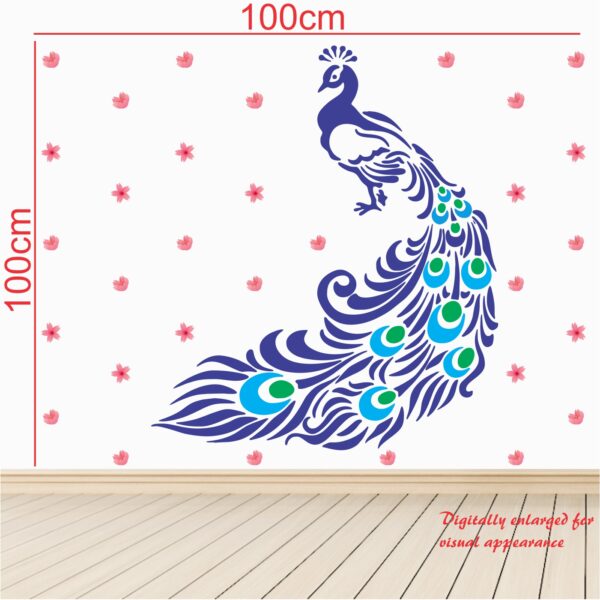 Colourful Peacock - Decorative - Creative - Colorful - Wall Sticker - Image 3