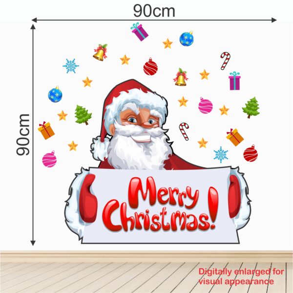Merry Christmas - X  Mas Decorative - Creative - Colorful - Wall Sticker - Image 3
