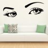 Beautiful Eye of a Women Decorative - Creative - Colorful - Wall Sticker