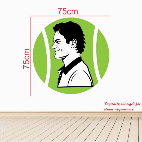 Roger Federer Decorative - Creative - Colorful - Wall Sticker