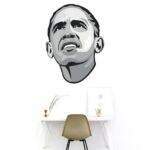 Barack Obama Decorative - Creative - Colorful - Wall Sticker