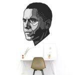 Barack Obama Decorative - Creative - Colorful - Wall Sticker