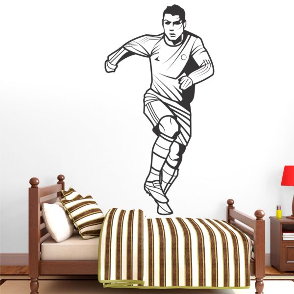 Cristiano Ronaldo Decorative - Creative - Colorful - Wall Sticker