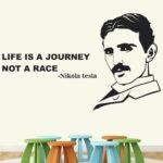 Nikola Tesla - Inspirational Motivational Quotes Wall Sticker