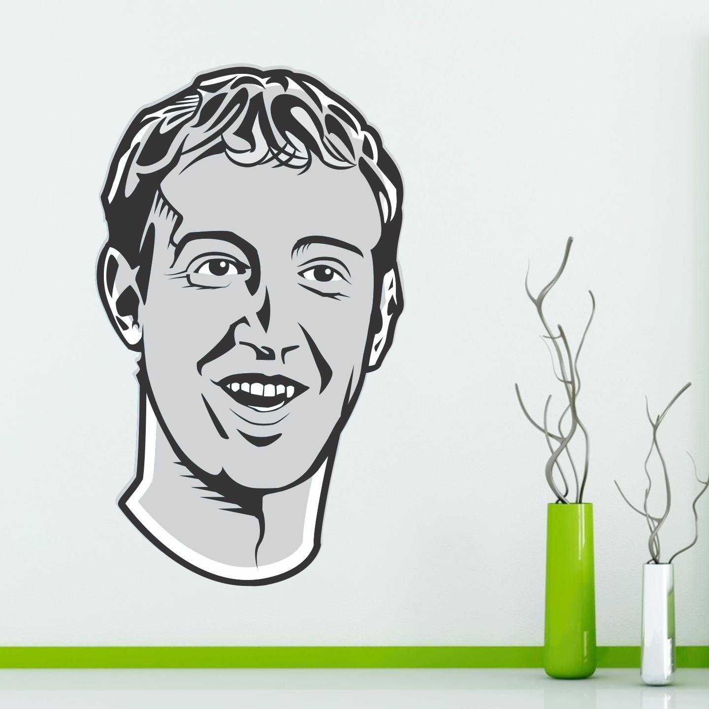 Mark Zuckerberg Decorative - Creative - Colorful - Wall Sticker - Image 2
